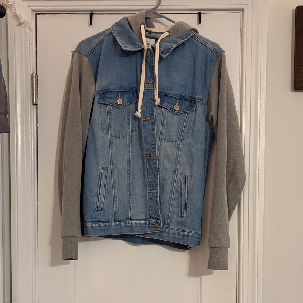 Forever 21 Blue and Gray Jean Jacket